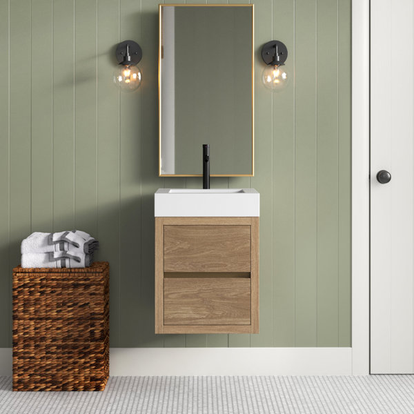 Sand & Stable Arafura 18" WallMounted Single Bathroom Vanity Set